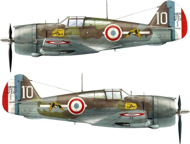 Curtiss h 75a 3 dekker