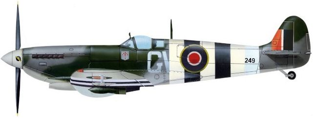 Supermarine spitfire ix sqn 340 jj petit